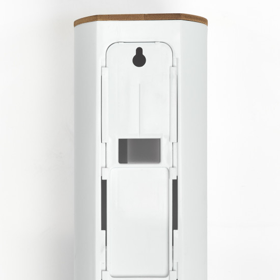 Θήκη επιτοίχια για δίσκους ντεμακιγιάζ Scandi White Zeller