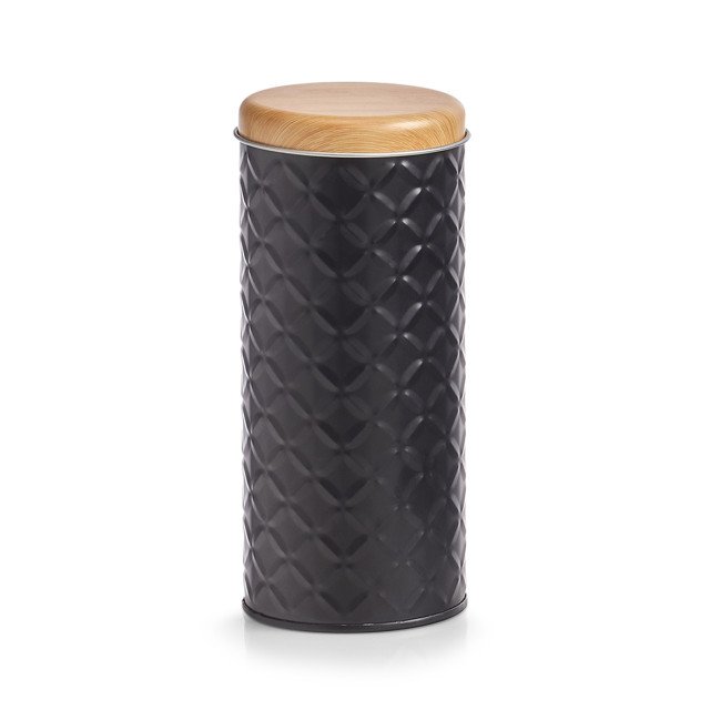 Μεταλλικό κουτί κουζίνας  "Scandi Metal Black" Zeller
