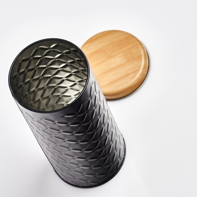 Μεταλλικό κουτί κουζίνας  "Scandi Metal Black" Zeller