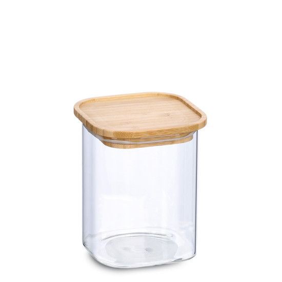 Βάζο αποθήκευσης Glass Bamboo 900ml Zeller