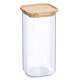 Βάζο αποθήκευσης Glass Bamboo 1570ml Zeller