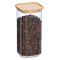 Βάζο αποθήκευσης Glass Bamboo 1570ml Zeller