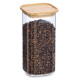 Βάζο αποθήκευσης Glass Bamboo 1570ml Zeller