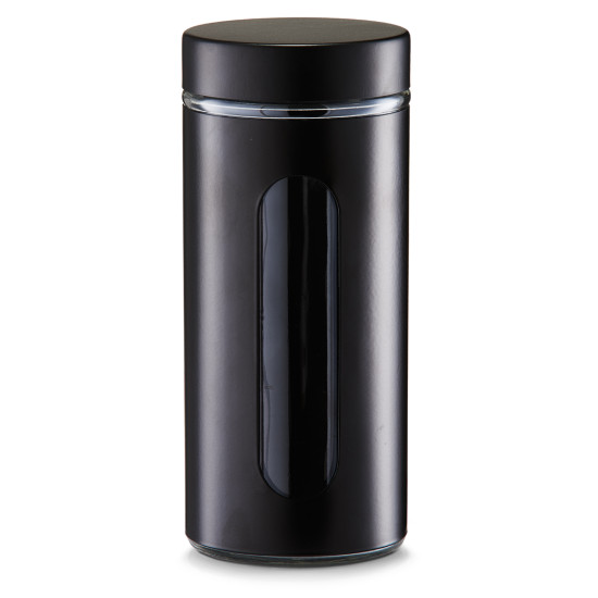 Βάζο αποθήκευσης "Black" 1200ml Zeller