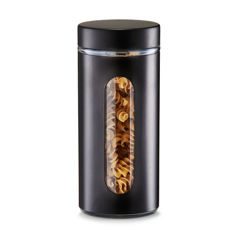 Βάζο αποθήκευσης "Black" 1200ml Zeller