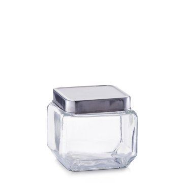 Βάζο αποθήκευσης "Square Metal" 700ml Zeller Βάζο αποθήκευσης "Square Metal" 700ml Zeller