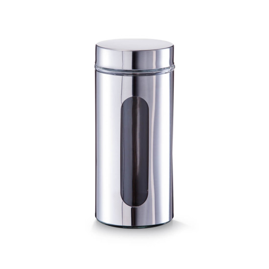 Βάζο αποθήκευσης μεταλλικό "Steel" Zeller 1200ml