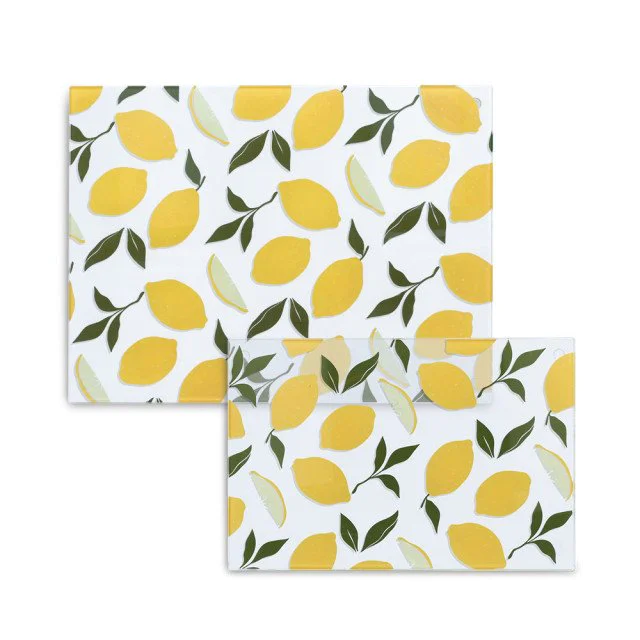Επιφάνεια κοπής γυάλινη "Lemons" Zeller 40x30cm