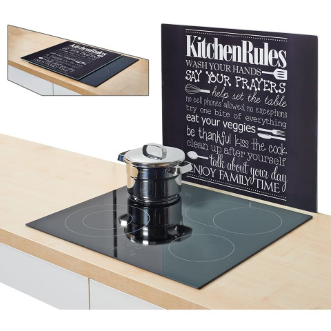 Κάλυμμα τοίχου κουζίνας / Προστασία κεραμικών εστιών "Kitchen Rules" Zeller