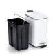 Χαρτοδοχείο μπάνιου "Square White" 5L Soft Close