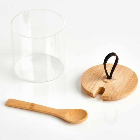 Βαζάκι αποθήκευσης με κουταλάκι Bamboo Zeller